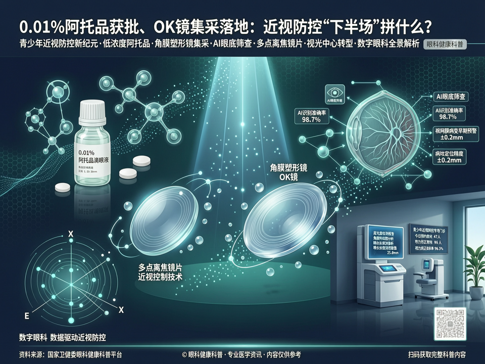 0.01%阿托品获批、OK镜集采落地:近视防控“下半场”拼什么?