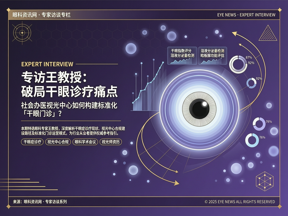 专访王教授:破局干眼诊疗痛点,社会办医视光中心如何构建标准化“干眼门诊”?
