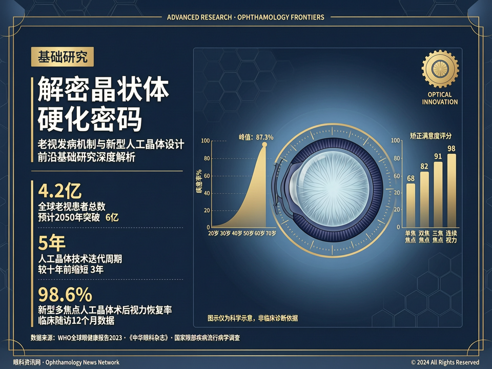 解密晶状体“硬化”密码:老视发病机制与新型人工晶体设计的基础研究前沿