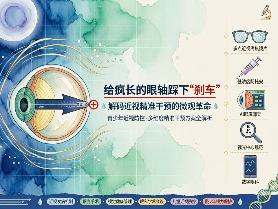 给疯长的眼轴踩下“刹车”:解码近视精准干预的微观革命