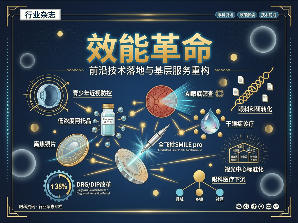 DRG/DIP语境下的眼科“效能革命”:前沿技术落地与基层服务重构