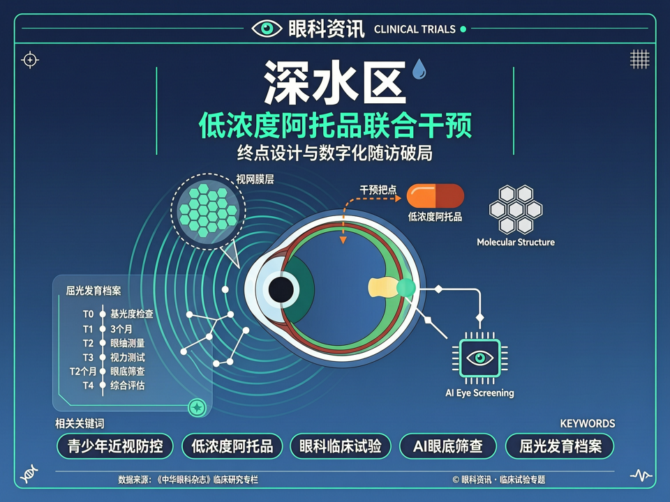 近视防控临床试验的“深水区”:低浓度阿托品联合干预的终点设计与数字化随访破局