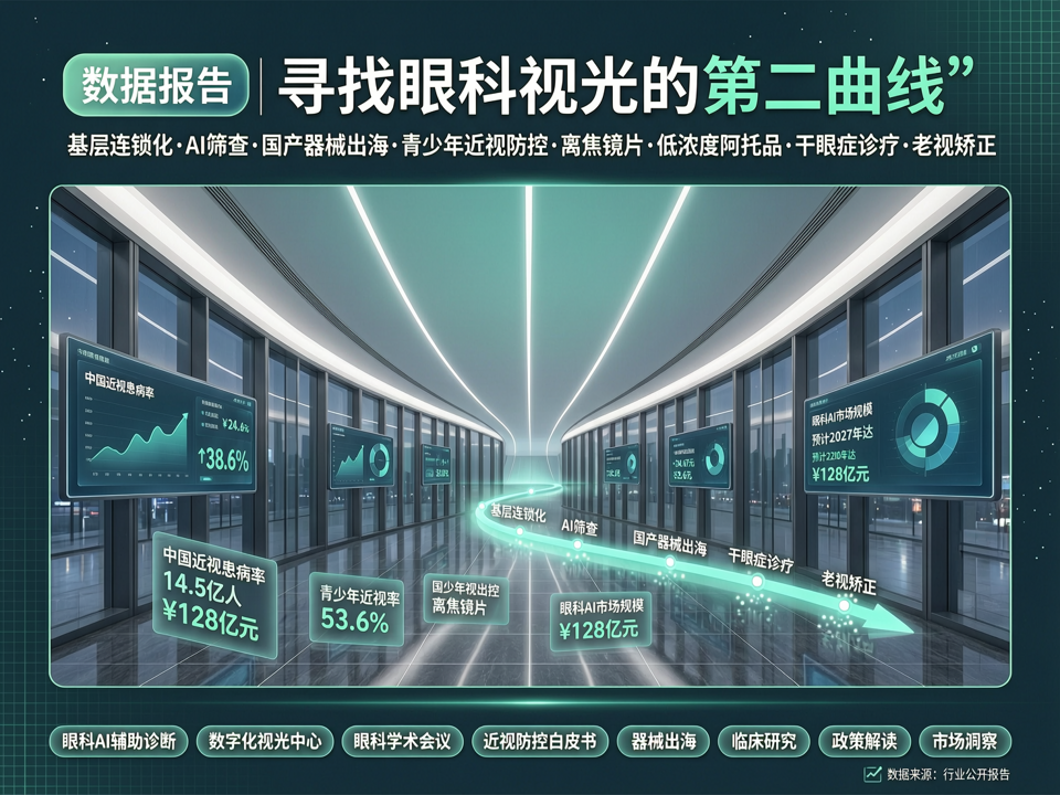 数据报告 | 寻找眼科视光的“第二曲线”:基层连锁化、AI筛查与国产器械出海的数据洞察