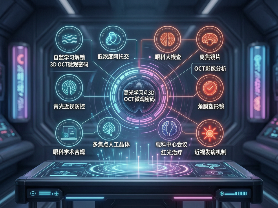自监督学习解锁3D OCT微观密码:从近视机制解码到高端晶体术前规划