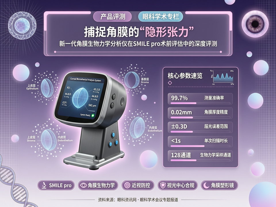 捕捉角膜的“隐形张力”:新一代角膜生物力学分析仪在SMILE pro术前评估中的深度评测