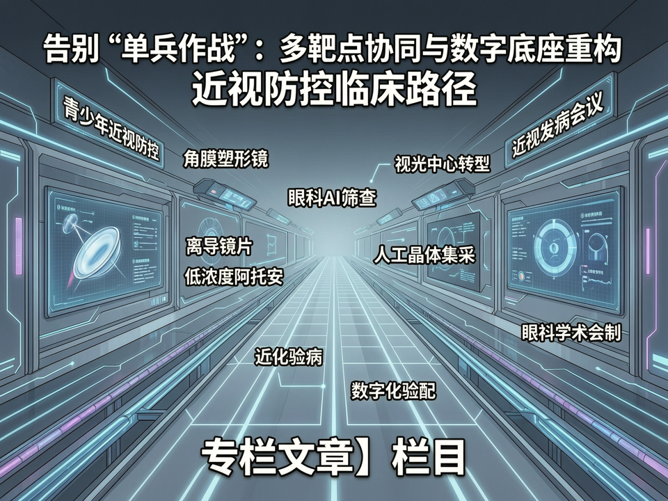 告别“单兵作战”:多靶点协同与数字底座重构近视防控临床路径