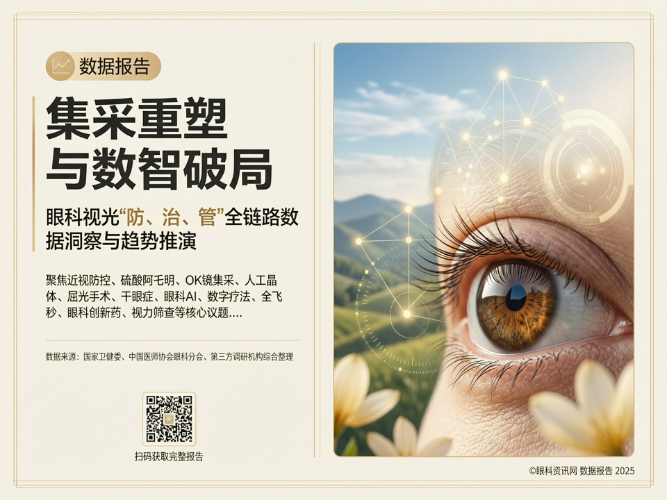 数据报告 | 集采重塑与数智破局:眼科视光“防、治、管”全链路数据洞察与趋势推演