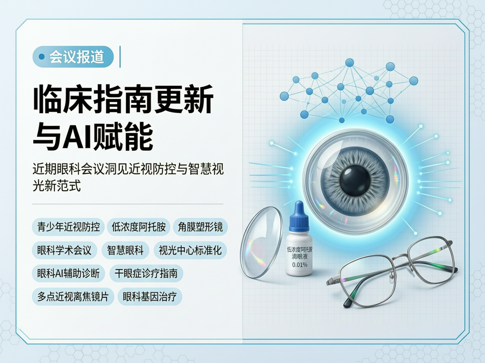 临床指南更新与AI赋能:近期眼科会议洞见近视防控与智慧视光新范式