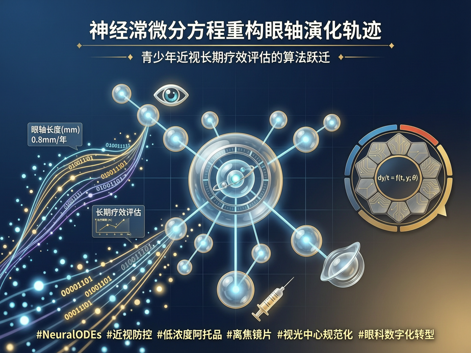 神经常微分方程重构眼轴演化轨迹:青少年近视长期疗效评估的算法跃迁