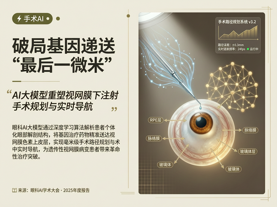 破局基因递送“最后一微米”:AI大模型重塑视网膜下注射手术规划与实时导航