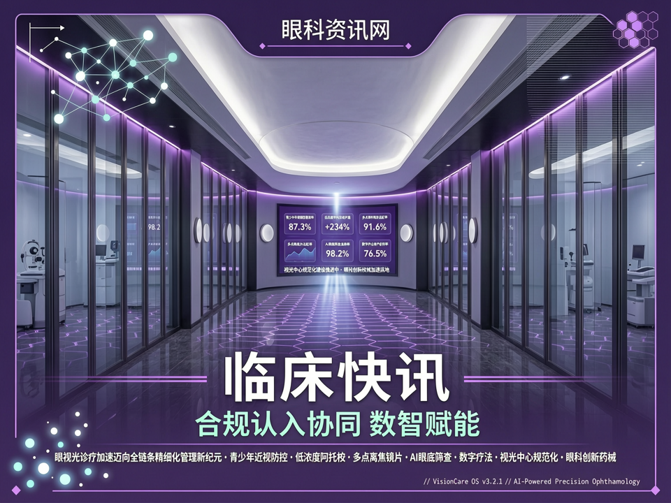 【临床快讯】“合规准入”协同“数智赋能”:眼视光诊疗加速迈向全链条精细化管理新纪元