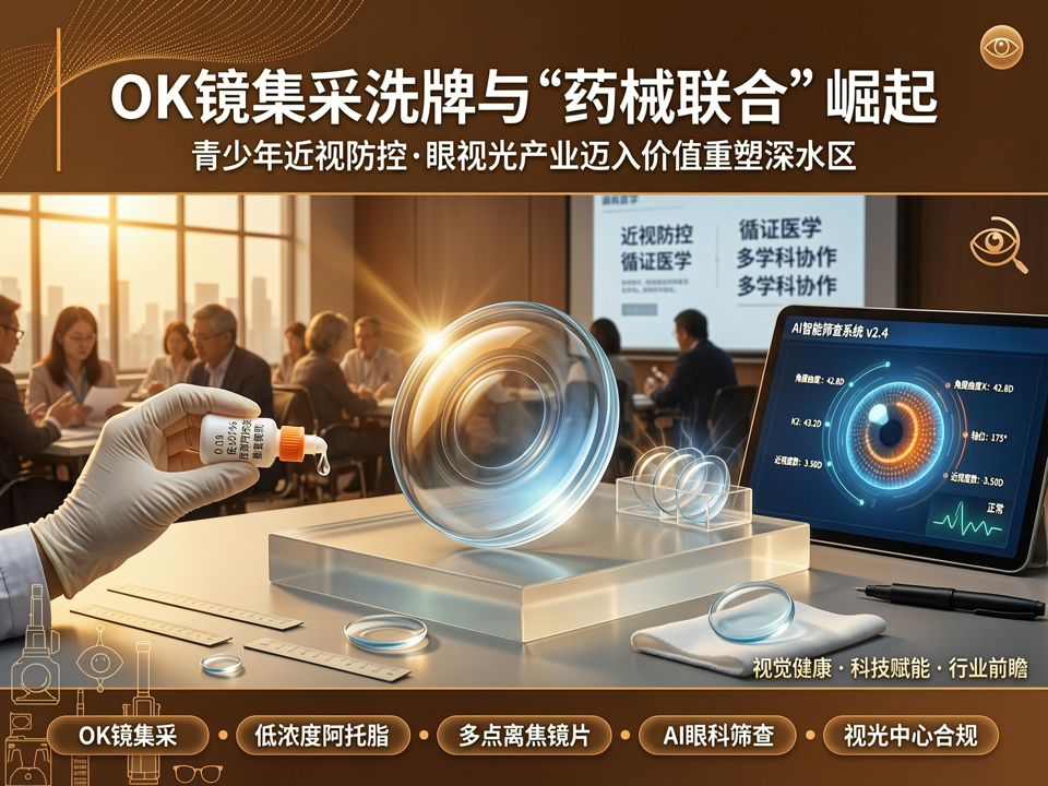 OK镜集采洗牌与“药械联合”崛起:眼视光产业迈入价值重塑深水区