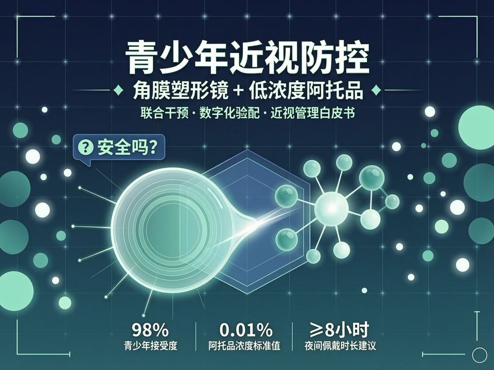 角膜塑形镜+阿托品:青少年近视防控的“黄金搭档”安全吗?