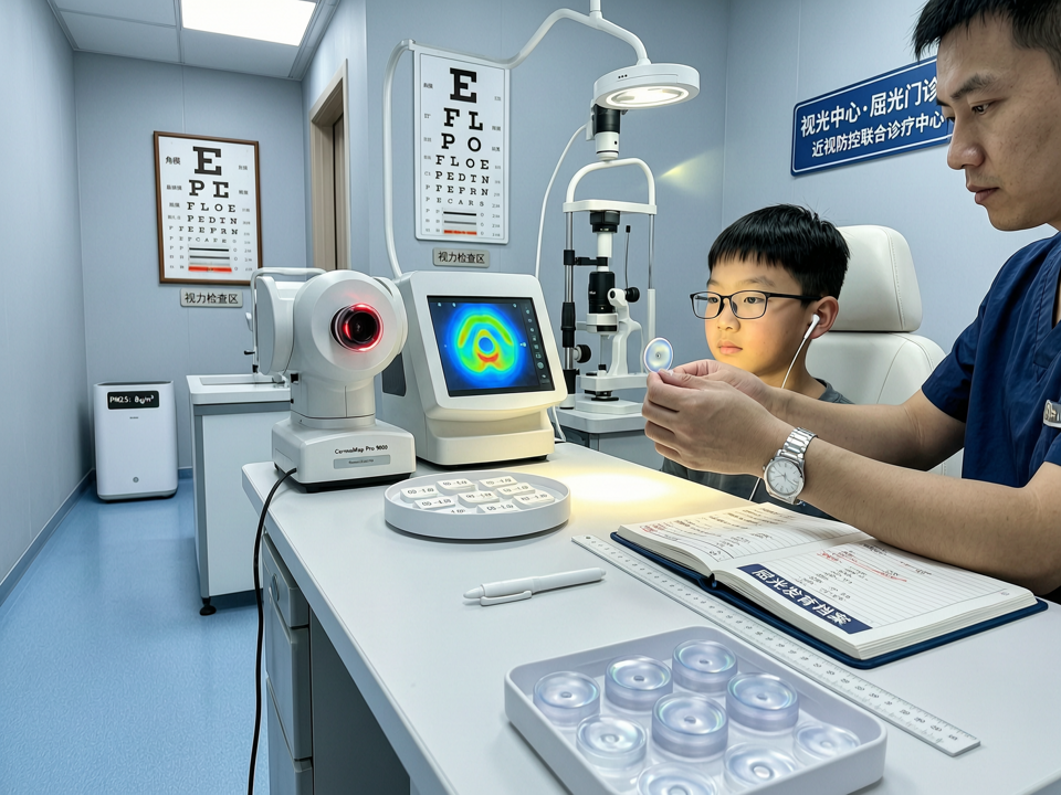 数字孪生技术辅助角膜塑形镜验配与手术联合干预进阶演示:近视防控的精准闭环