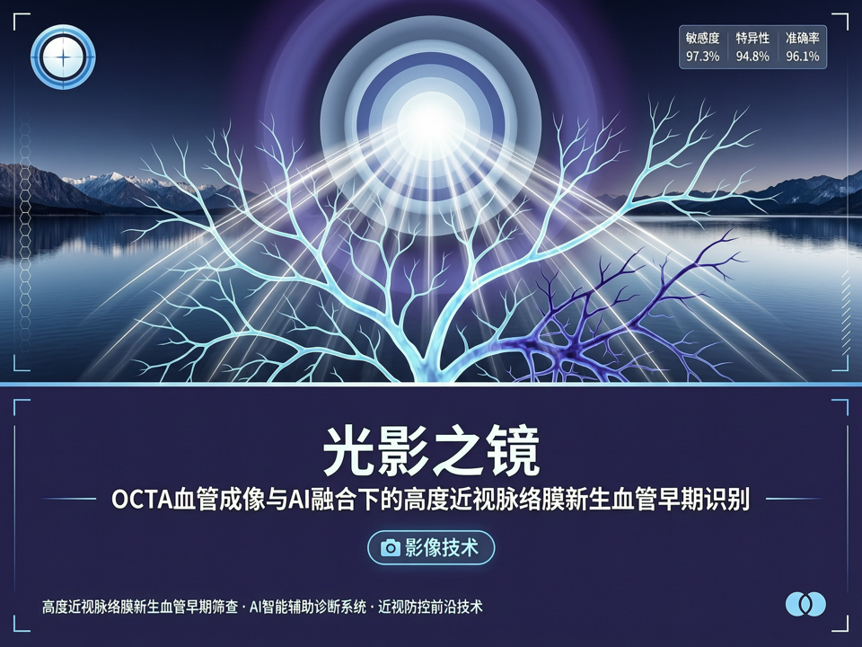 光影之镜:OCTA血管成像与AI融合下的高度近视脉络膜新生血管早期识别