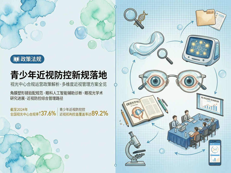 青少年近视防控新规落地:视光中心合规运营的政策拼图