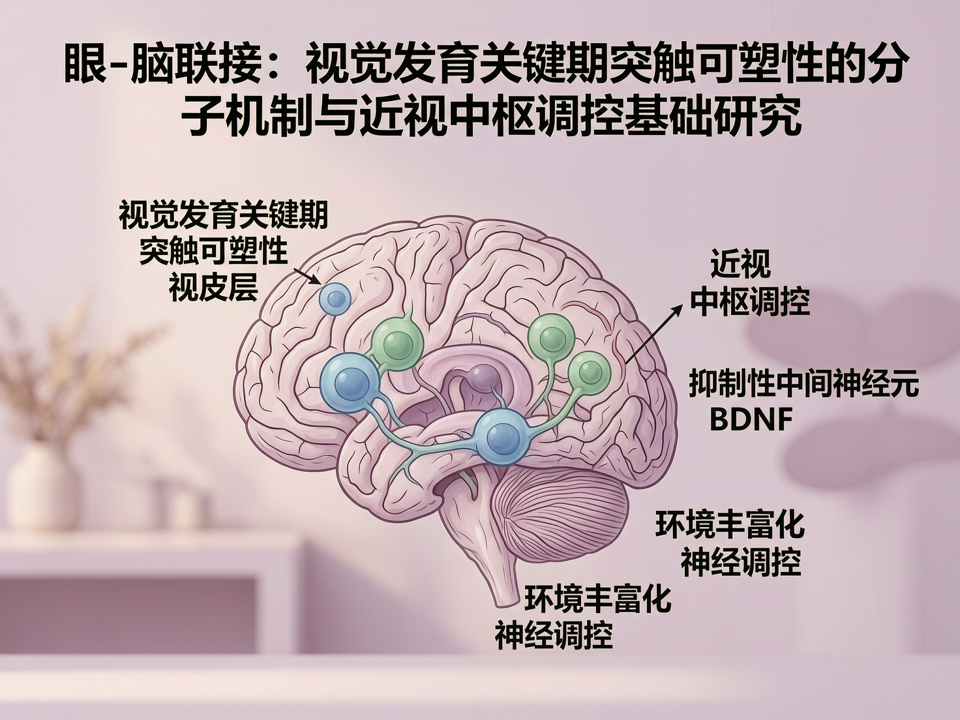 眼-脑联结:视觉发育关键期突触可塑性的分子机制与近视中枢调控基础研究