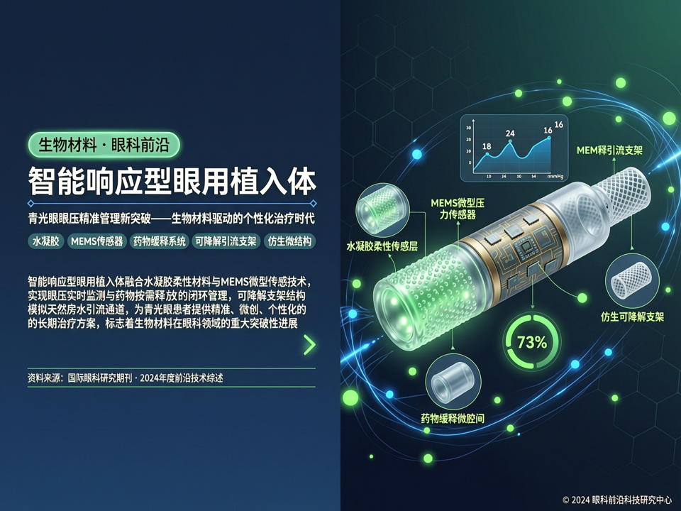 智能响应型眼用植入体:生物材料在青光眼与眼压精准管理中的新突破