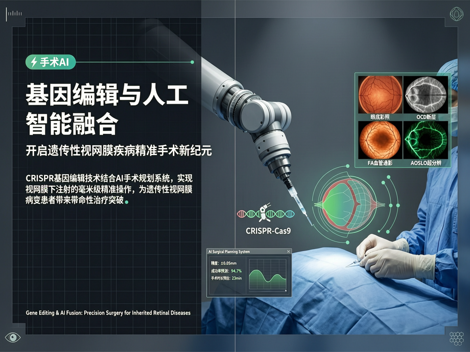 手术AI:基因编辑与人工智能融合,开启遗传性视网膜疾病精准手术新纪元