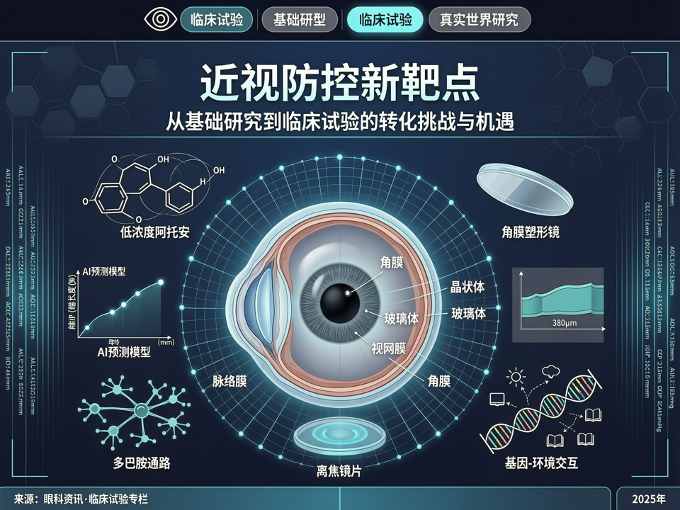 近视防控新靶点:从基础研究到临床试验的转化挑战与机遇