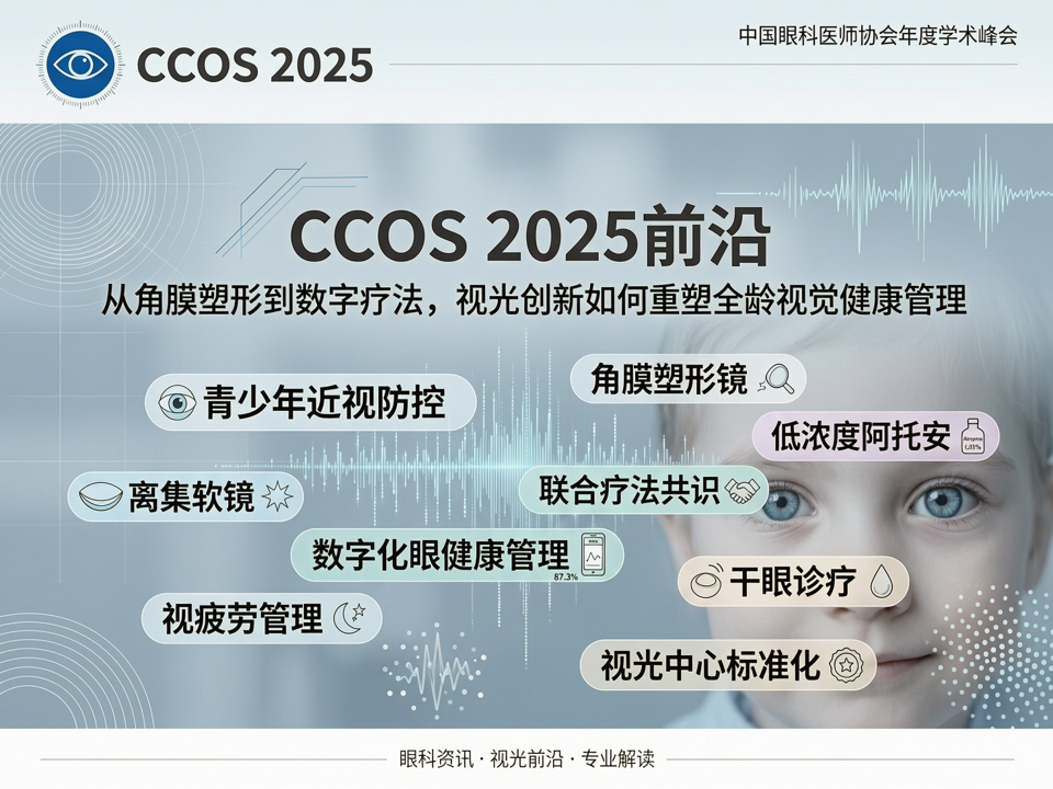 CCOS 2025前沿:从角膜塑形到数字疗法,视光创新如何重塑全龄视觉健康管理
