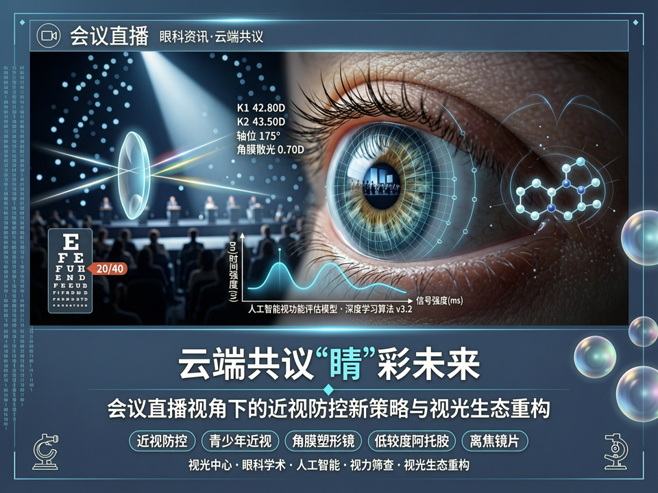云端共议“睛”彩未来:会议直播视角下的近视防控新策略与视光生态重构