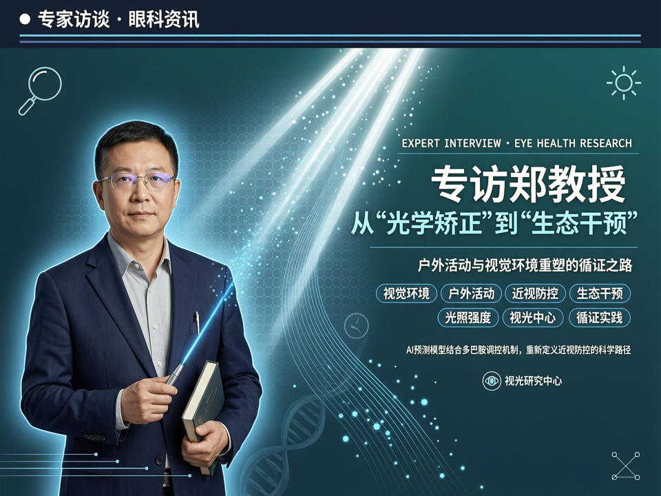 专访郑教授:从“光学矫正”到“生态干预”,户外活动与视觉环境重塑的循证之路