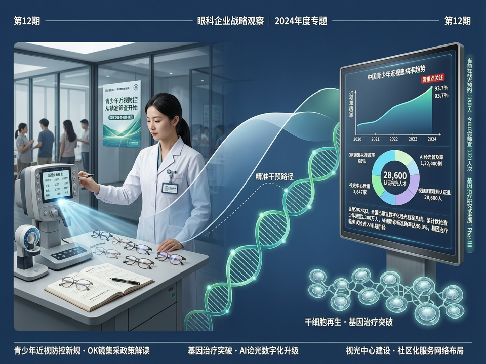 青少年近视防控新规与基因治疗突破:眼科企业的“精准干预与人才筑基”战略