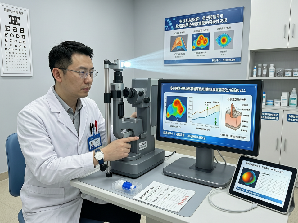 近视机制新解:多巴胺信号与脉络膜增厚协同调控巩膜重塑的突破性发现