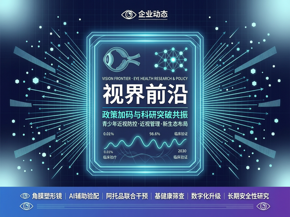 视界前沿:政策加码与科研突破共振,视光企业如何布局近视防控新生态?