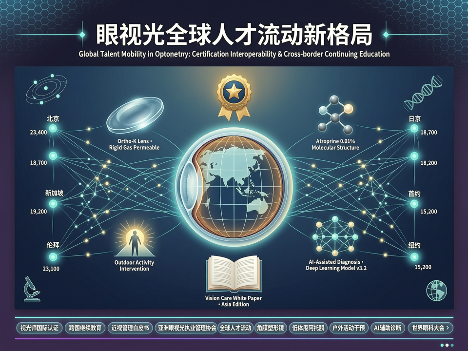 眼视光全球人才流动新格局:认证互通与继续教育的跨国协奏