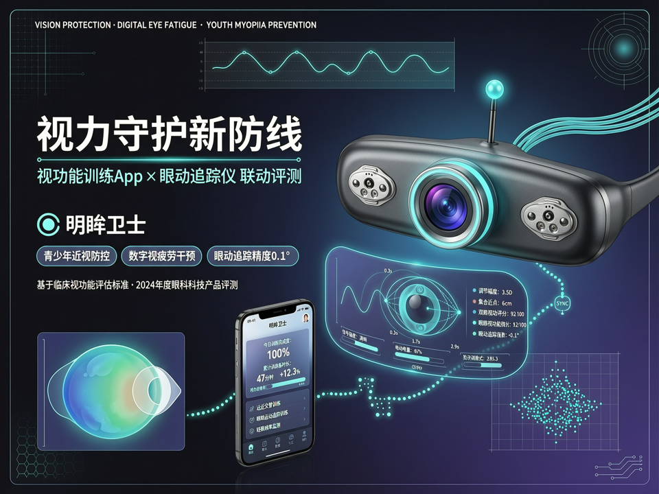 视力守护新防线:视功能训练App“明眸卫士”与可穿戴眼动追踪仪联动评测