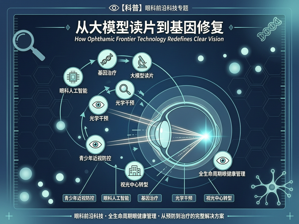 从“大模型读片”到“基因修复”:眼科前沿科技如何重新定义“清晰视觉”