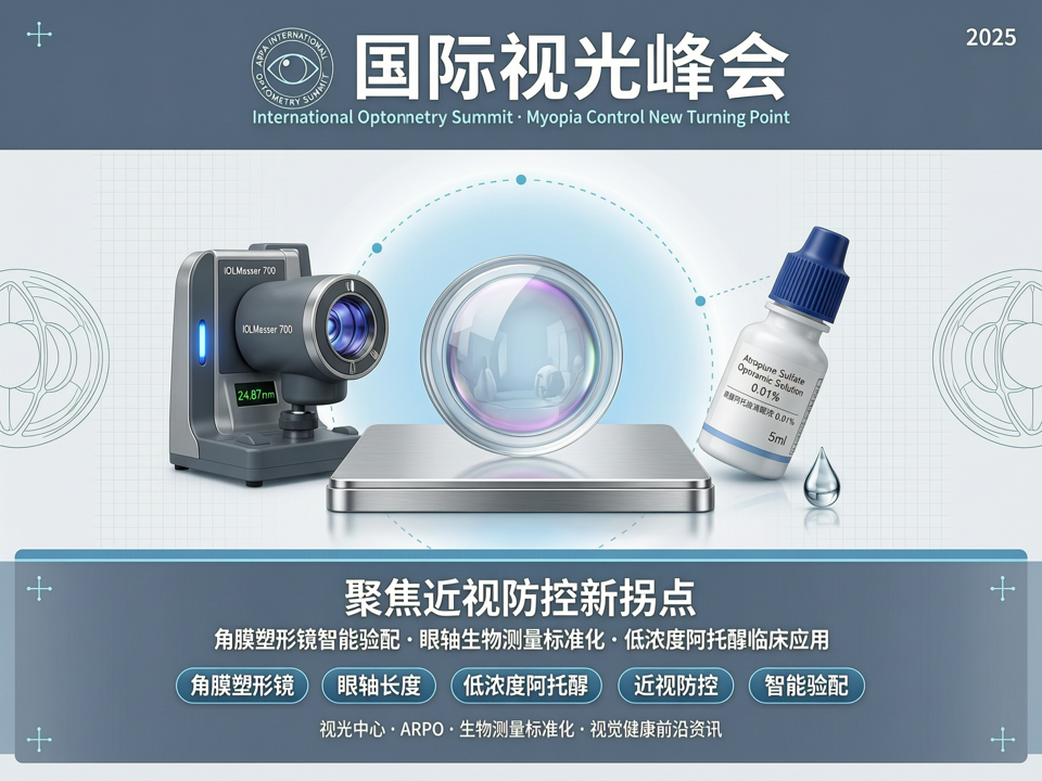 国际视光峰会聚焦近视防控新拐点:角膜塑形镜智能验配与眼轴生物测量标准化