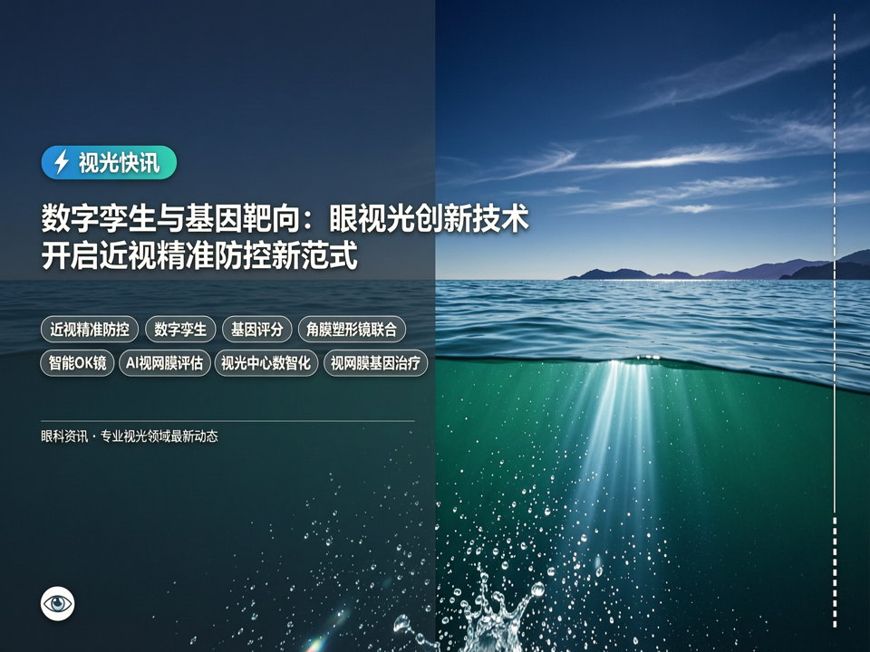 【视光快讯】数字孪生与基因靶向:眼视光创新技术开启近视精准防控新范式
