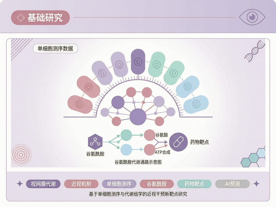视网膜“代谢开关”与近视:从单细胞测序到干预新靶点的基础研究新视野