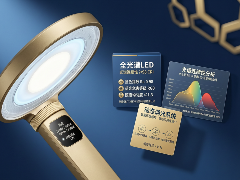 护眼灯“智商税”终结者:全光谱LED与动态调光技术深度评测
