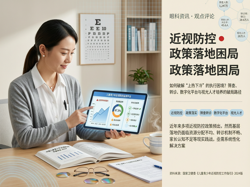 近视防控政策频出,如何避免“上热下冷”的落地困局?