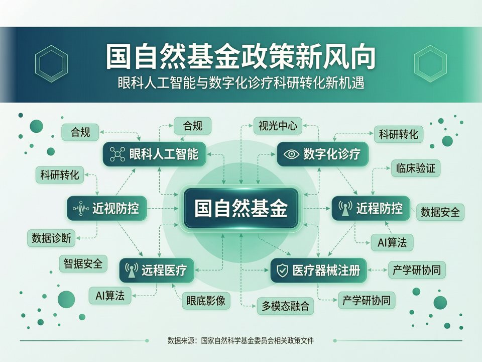 国自然基金政策新风向:眼科人工智能与数字化诊疗的科研转化新机遇