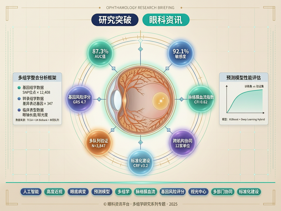 人工智能与多组学融合:高度近视眼底病变预测模型的跨队列验证与临床应用前夜