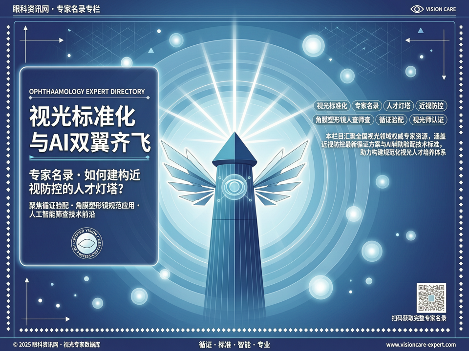 视光标准化与AI双翼齐飞:【专家名录】如何建构近视防控的“人才灯塔”?