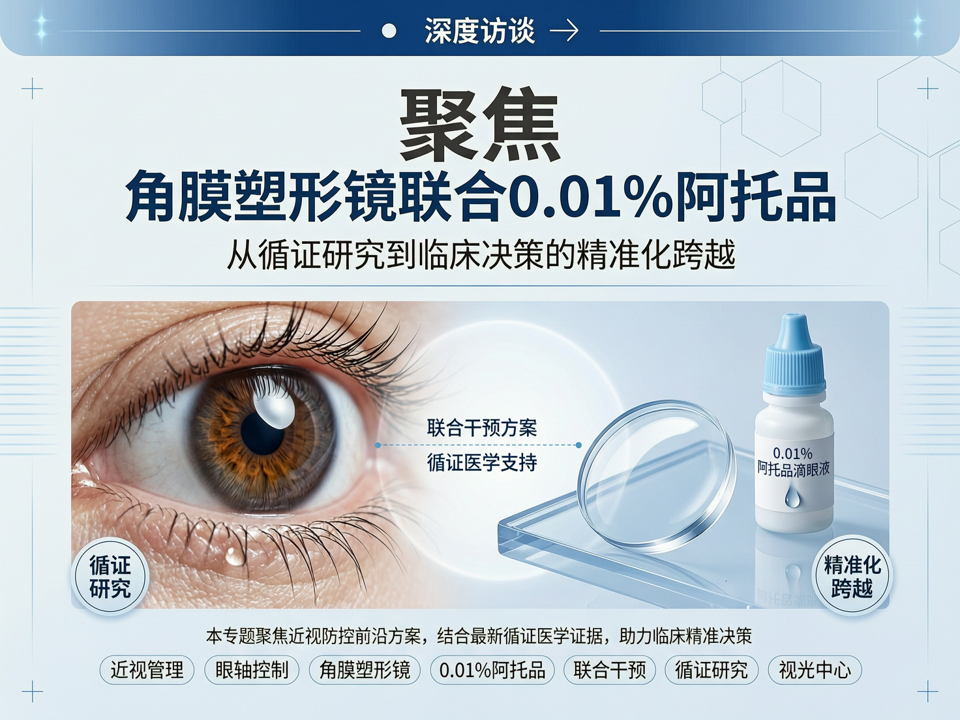 深度访谈 | 聚焦“角膜塑形镜联合0.01%阿托品”:从循证研究到临床决策的精准化跨越