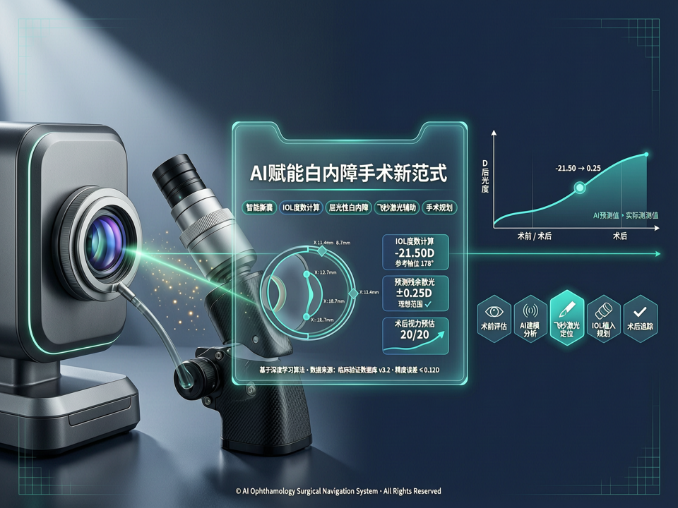 AI赋能白内障手术新范式:从撕囊到人工晶体计算的全流程智能导航