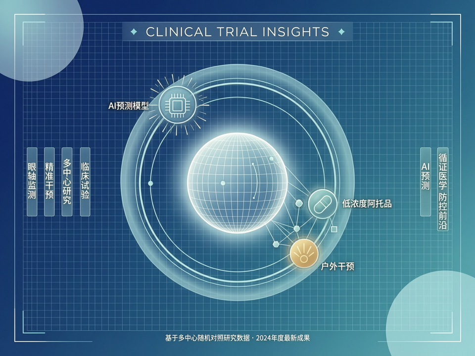 AI预测模型与户外精准干预:一项多中心近视防控临床研究的最新启示