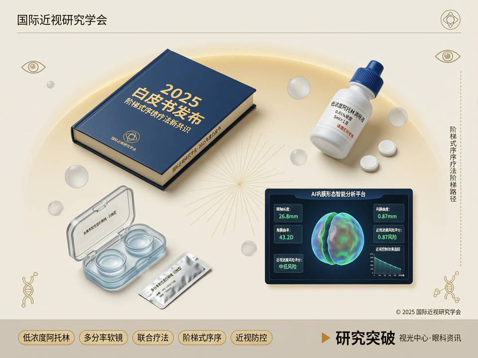 国际近视研究学会2025白皮书发布:低浓度阿托品联合多焦点软镜的阶梯式序贯疗法新共识
