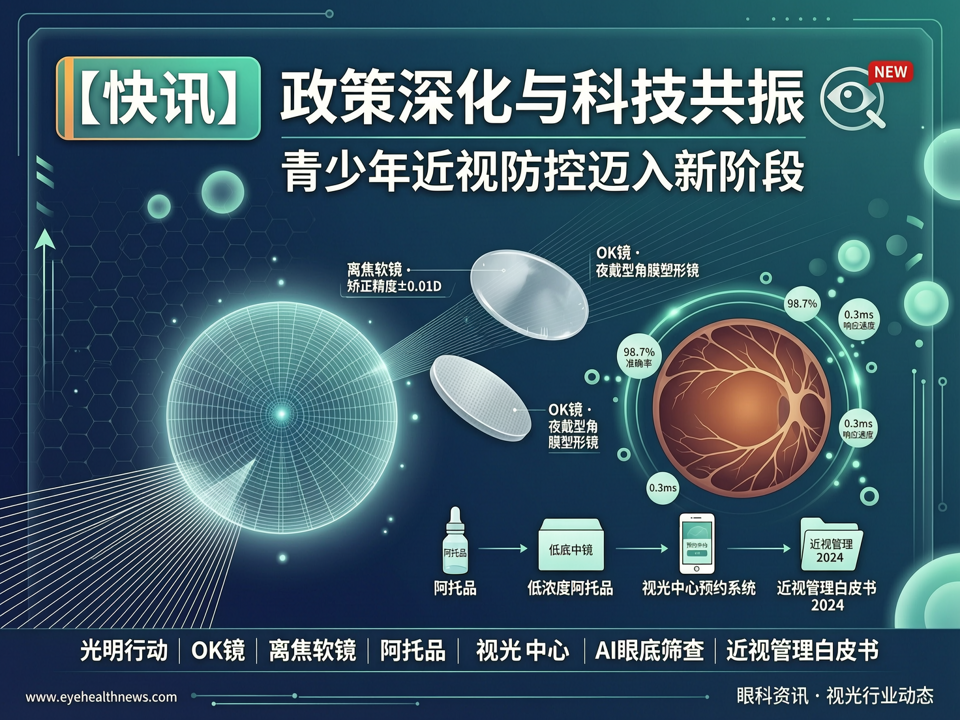 【快讯】政策深化与科技共振:青少年近视防控迈入“精准量化”与“人才赋能”新阶段