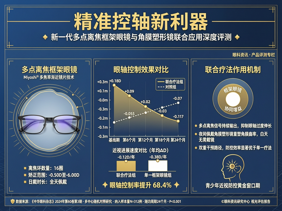 精准控轴新利器:新一代多点离焦框架眼镜与角膜塑形镜的联合应用深度评测
