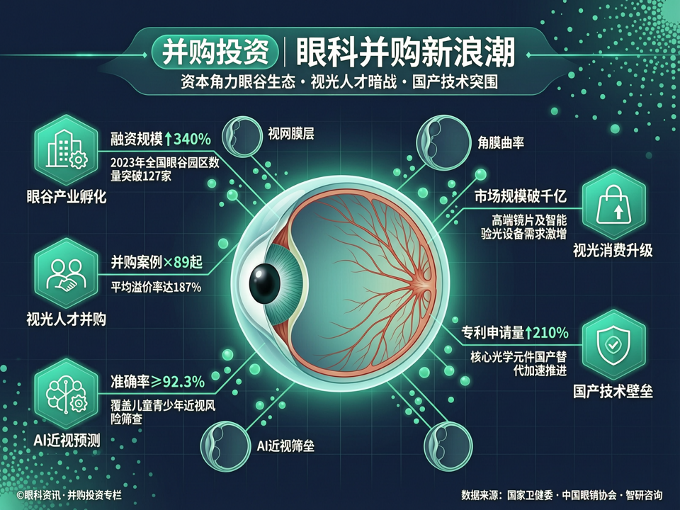 眼科并购新浪潮:资本角力“眼谷”生态与视光人才暗战