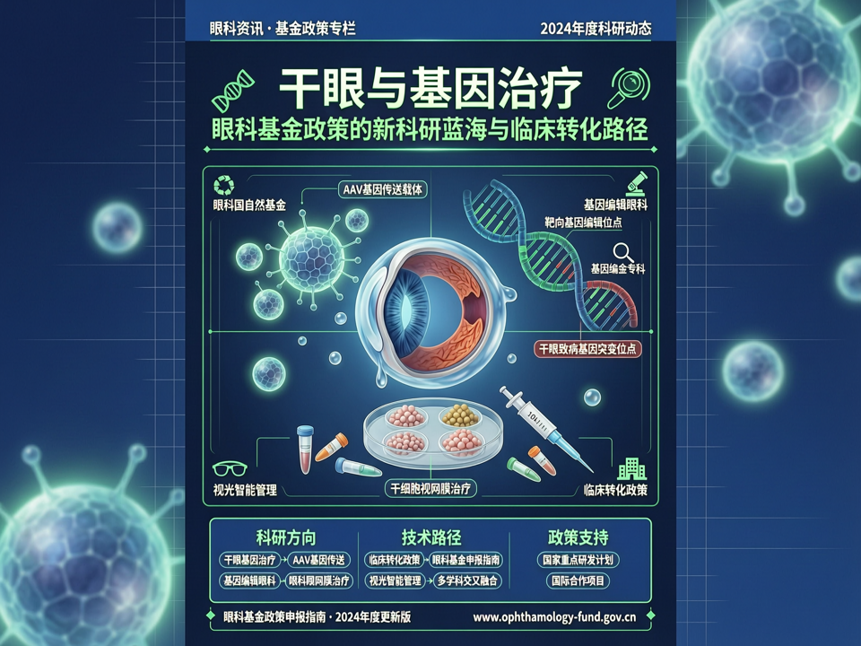 干眼与基因治疗:眼科基金政策的新科研蓝海与临床转化路径