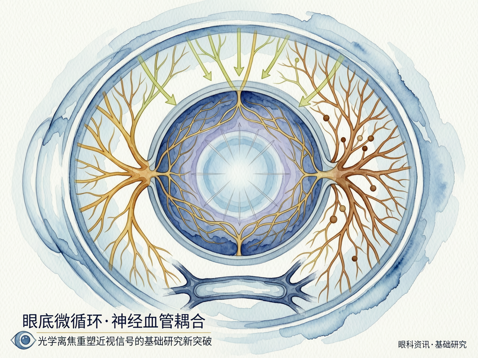 眼底微循环的神经血管耦合:光学离焦重塑近视信号的基础研究新突破